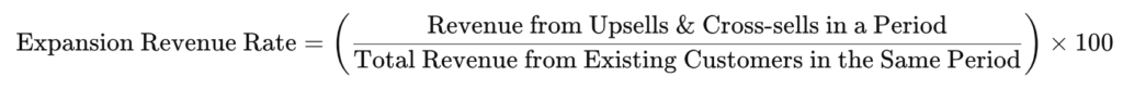 Formula to Calculate Expansion Revenue Rate: